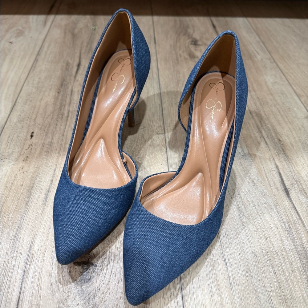 Jessica Simpson Denim Heels
